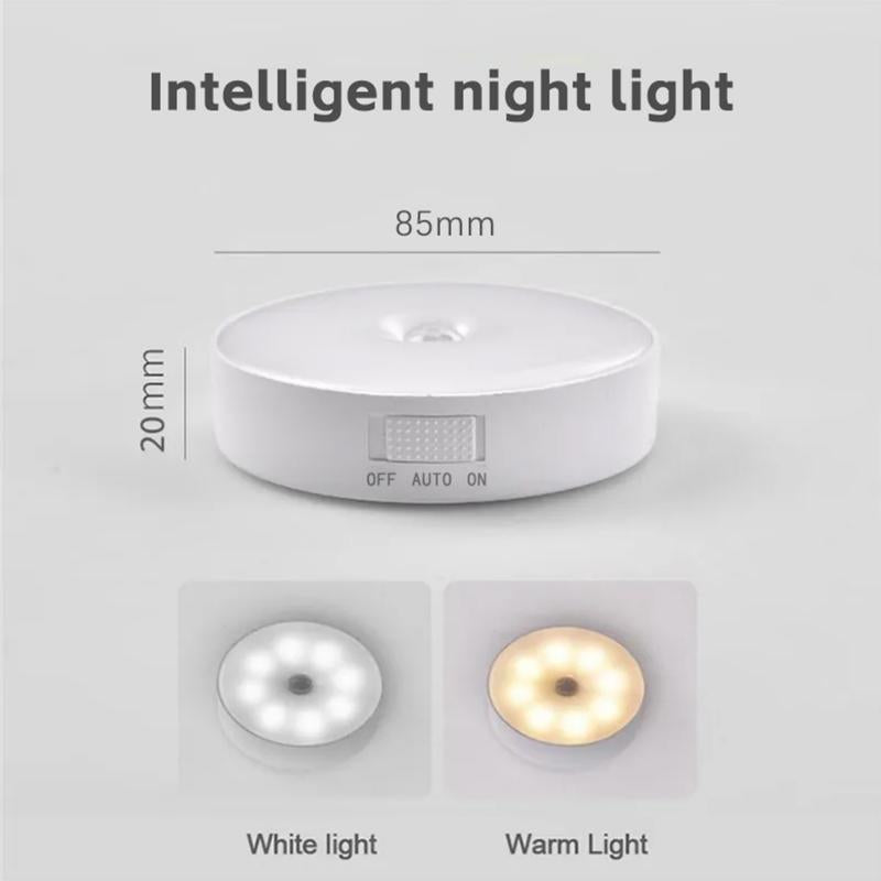 Wireless Magnetic Sensor Night Lamp Smart LED Lighting with Human Body Detection  USB Charging