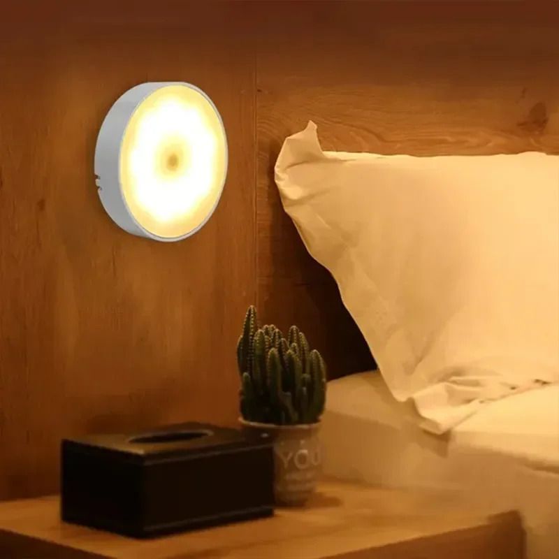 Wireless Magnetic Sensor Night Lamp Smart LED Lighting with Human Body Detection  USB Charging