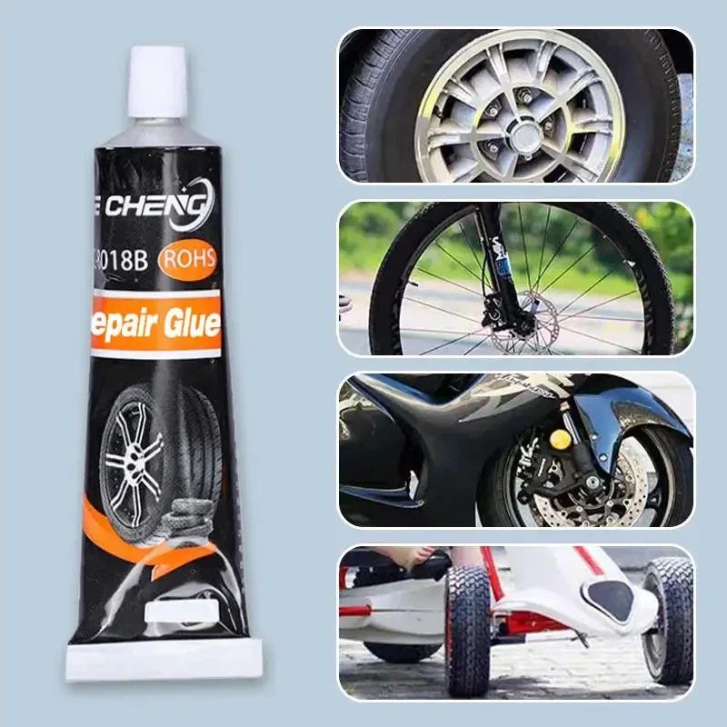 HighTemperature Resistant Tire Repair Glue Waterproof Black Sealing Adhesive For Car And Motorcycle