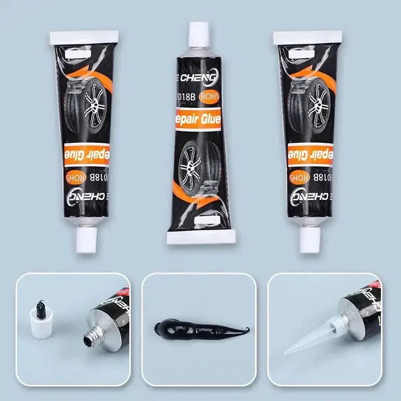 HighTemperature Resistant Tire Repair Glue Waterproof Black Sealing Adhesive For Car And Motorcycle