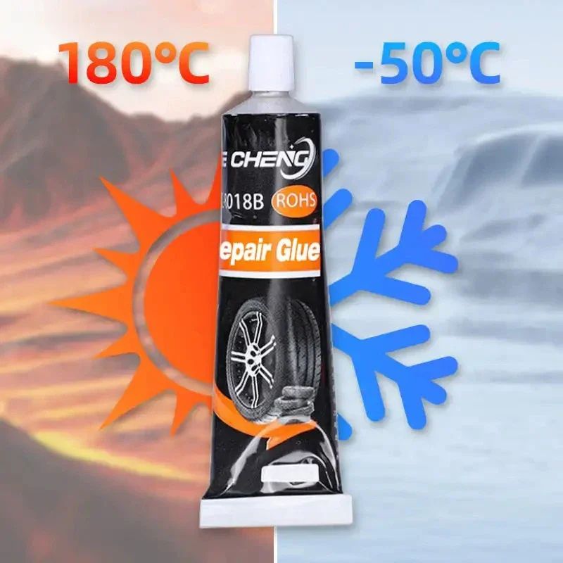 HighTemperature Resistant Tire Repair Glue Waterproof Black Sealing Adhesive For Car And Motorcycle