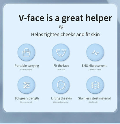 EMS Face Lifting Massager AntiWrinkle VFace Device For Double Chin Removal  Skin Firming 5