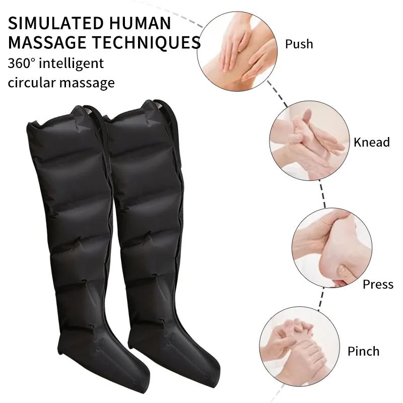 Air Pressure Leg Massager Boots Kneading  Squeeze Calf Massage With Remote Control 1
