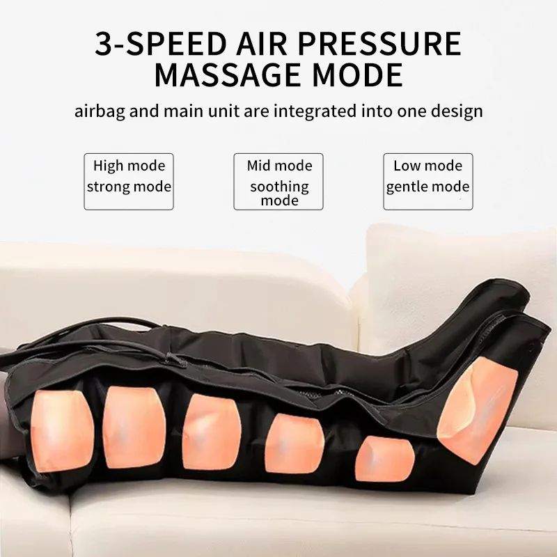 Air Pressure Leg Massager Boots Kneading  Squeeze Calf Massage With Remote Control 3