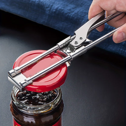 Stainless Steel Lids Off Jar Opener Adjustable LaborSaving MultiFunction Bottle  Can Opener Too