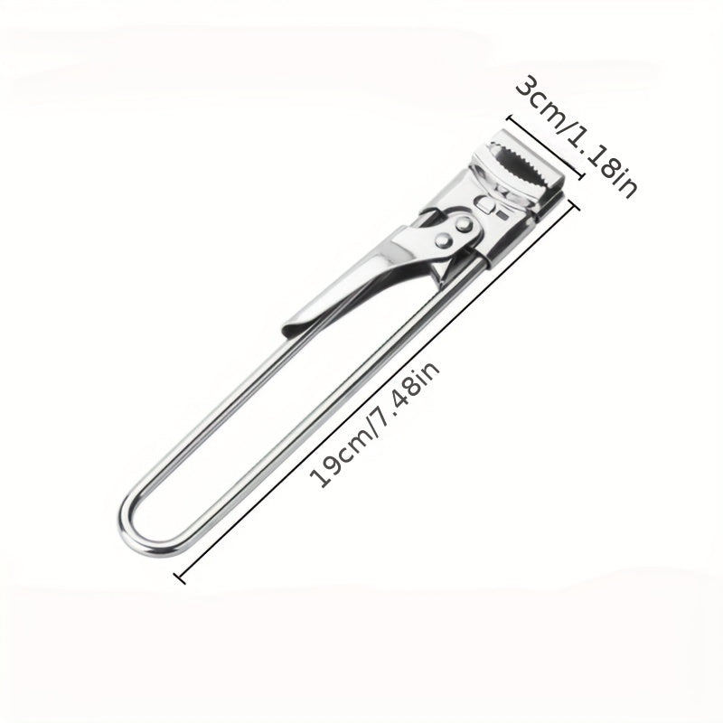 Stainless Steel Lids Off Jar Opener Adjustable LaborSaving MultiFunction Bottle  Can Opener Too