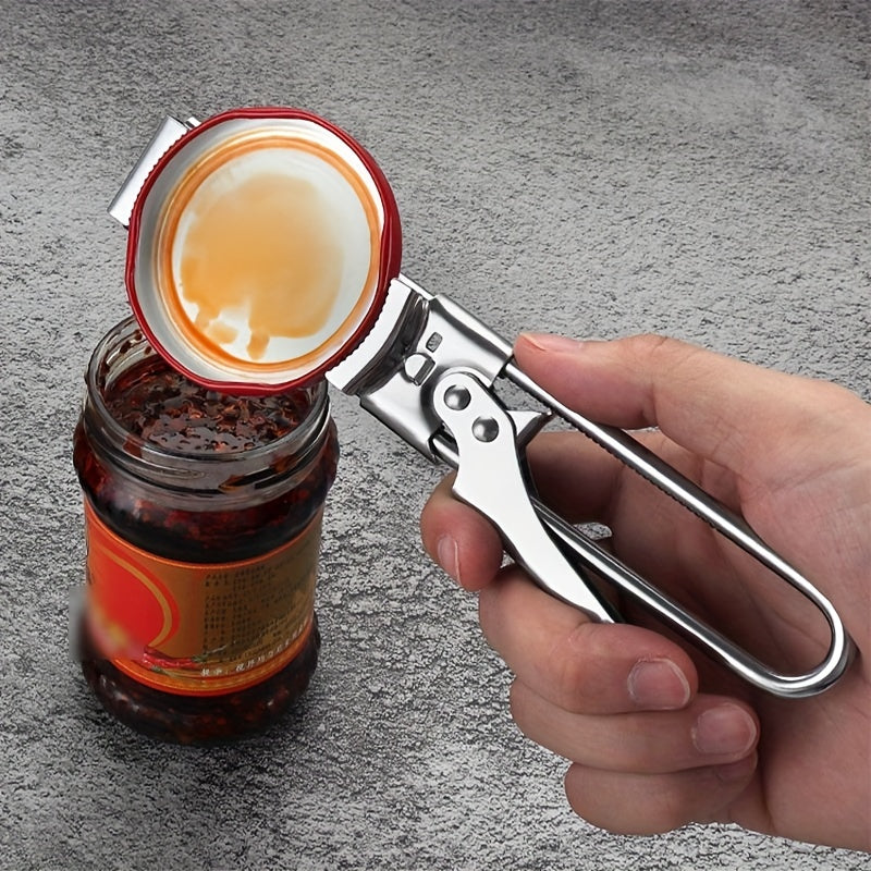Stainless Steel Lids Off Jar Opener Adjustable LaborSaving MultiFunction Bottle  Can Opener Too