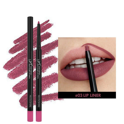 Matte Lipliner Pencil for Red Contour  Tint  Waterproof Long Lasting Lipstick NonStick Cup  Mo