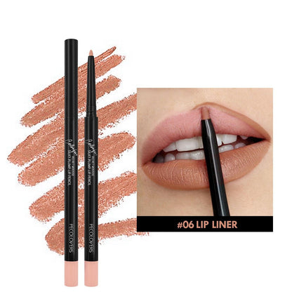 Matte Lipliner Pencil for Red Contour  Tint  Waterproof Long Lasting Lipstick NonStick Cup  Mo