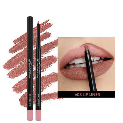 Matte Lipliner Pencil for Red Contour  Tint  Waterproof Long Lasting Lipstick NonStick Cup  Mo