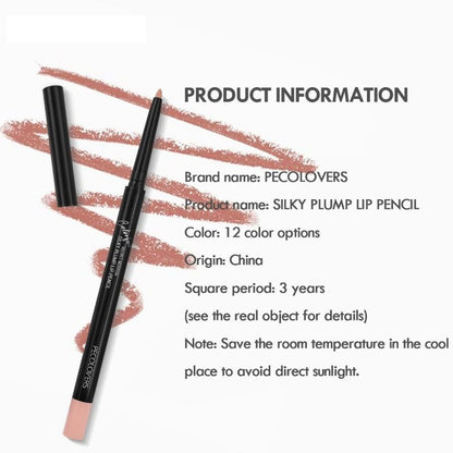 Matte Lipliner Pencil for Red Contour  Tint  Waterproof Long Lasting Lipstick NonStick Cup  Mo