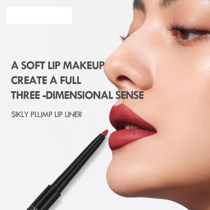 Matte Lipliner Pencil for Red Contour  Tint  Waterproof Long Lasting Lipstick NonStick Cup  Mo