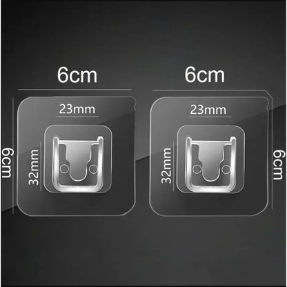 SelfAdhesive Bathroom Shampoo Storage Rack Wall Mounted Plastic Shelf Organizer NoDrill Support Hol 5