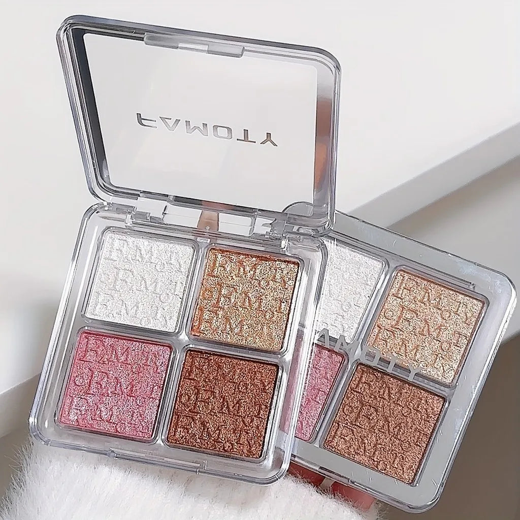 Waterproof Liquid Highlighter Palette Baked Powder Illuminator For Natural Glow  Shimmer 3