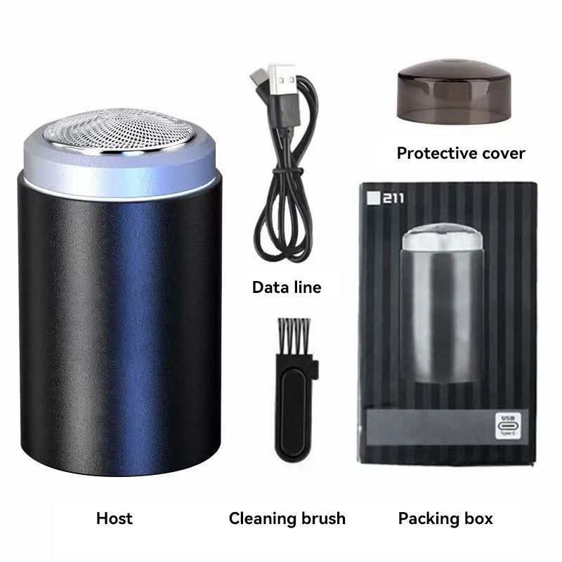 Mens Electric Shaver Compact Waterproof Razor With USBC Fast Charging  LED Display 6