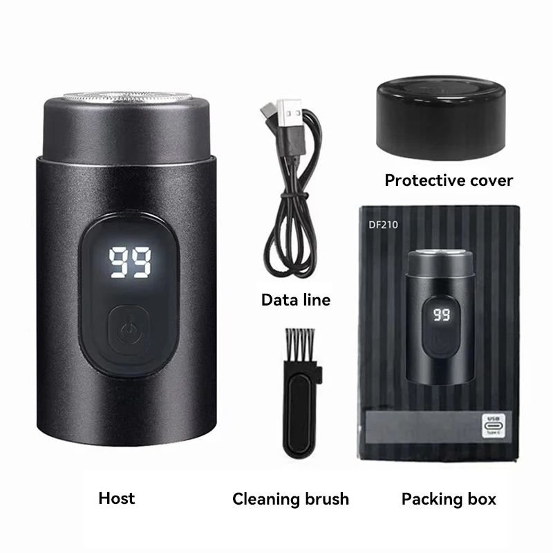 Mens Electric Shaver Compact Waterproof Razor With USBC Fast Charging  LED Display 10