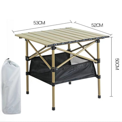 Premium Outdoor Folding Long Table Portable Storage Black Camping Desk For BBQ Picnic  Beach 4