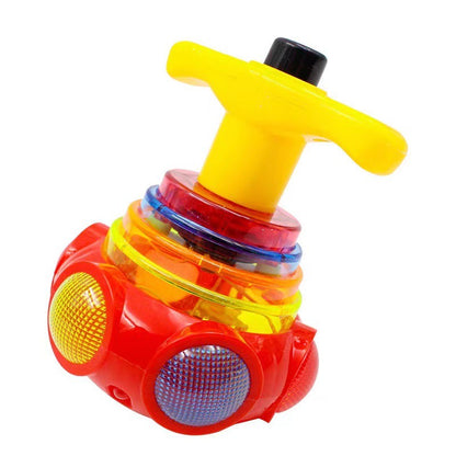 Music Gyroscope Toy Colorful Rotating Fidget Spinner with Luminous Lights & Cool Spin Effects