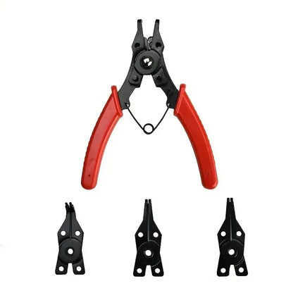 4 in 1 Circlip Pliers Set Multi Functional Retaining Ring Pliers for Snap Ring Removal Heavy Duty Hand Tools