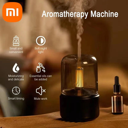 Creative Candlelight Aromatherapy Machine, USB Plug-In Desktop Humidifier, Home Atmosphere Candlelight Diffuser