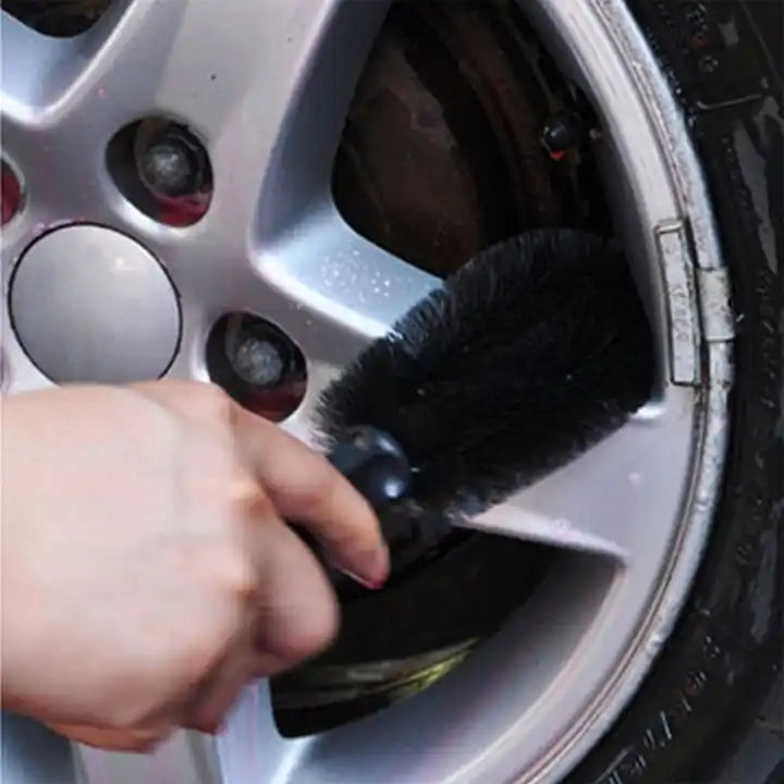 Car Brush for Wheel & Tire Cleaning Durable Auto Detailing Brush Accessory for Professional Car Care