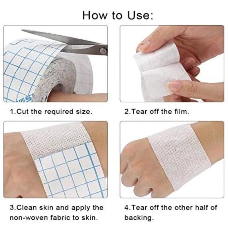 Medical Adhesive Dressing Roll NonWoven Sticky Wound Patch Flexible  Breathable Bandage Tape for