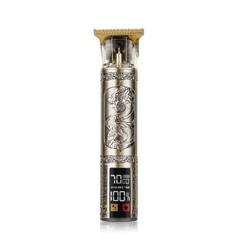 Hair Clipper Electric Trimmer USB Rechargeable Metal Shaver With LED Display 4