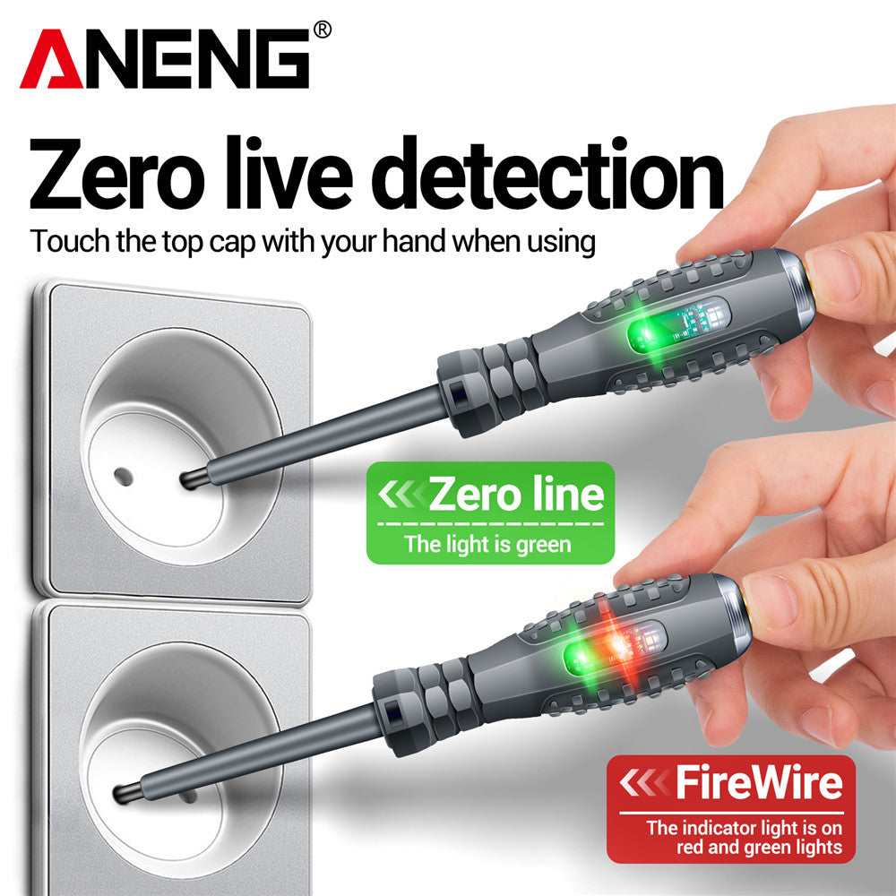 Insulated Electrician Highlight Pocket Tester Pen Neon Bulb Screwdriver With Voltage Indicator  Mag 2