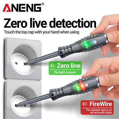 Insulated Electrician Highlight Pocket Tester Pen Neon Bulb Screwdriver With Voltage Indicator  Mag 2