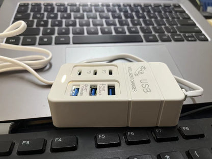 MultiPort USB Wall Charger Fast Charging with Type C  Quick Charge 30 for iPhone 15 Samsung Xi