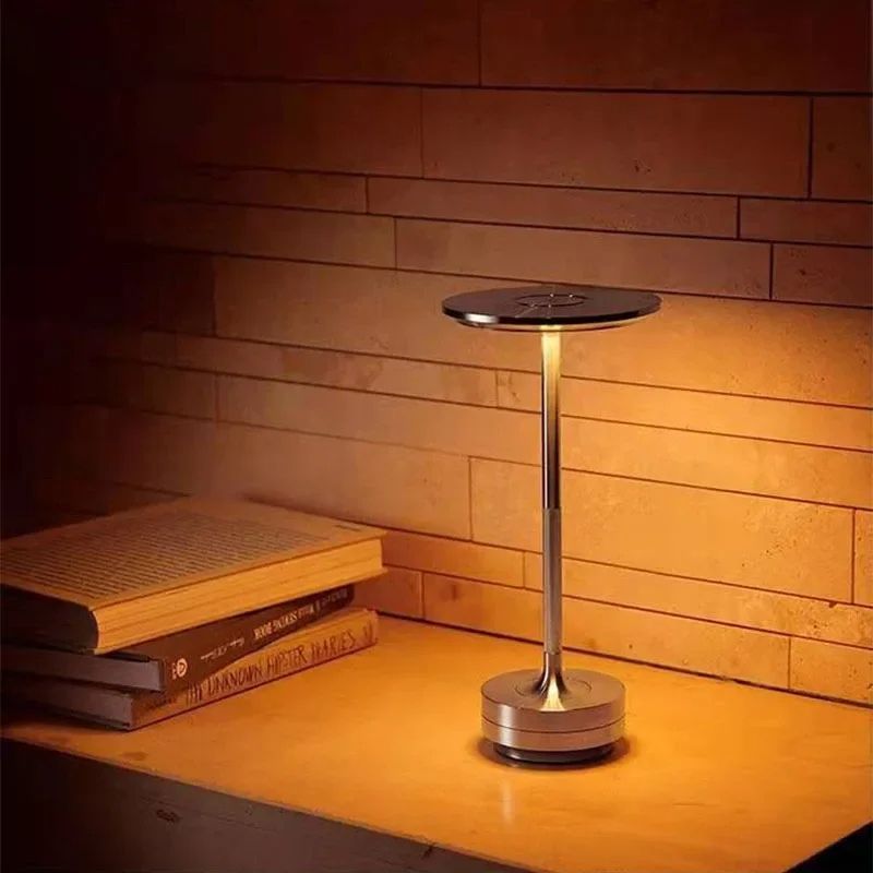 Rechargeable LED Desk Lamp Touch Dimming USB Portable Charging Night Light For Coffee Shops Home De 3