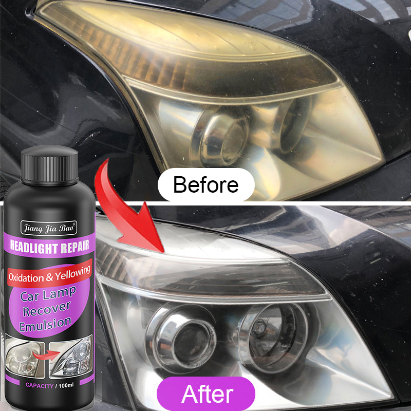 Headlight Scratch Remover  Buffing Paste Car Light Polish Kit For Restoring Foggy Yellowed Headlamp 1