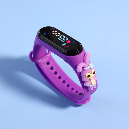 Electronic Bracelet Sports Watch For Girls LED Touch Waterproof Kids Watch With Mickey  Spiderman S 2