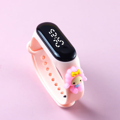 Electronic Bracelet Sports Watch For Girls LED Touch Waterproof Kids Watch With Mickey  Spiderman S 6