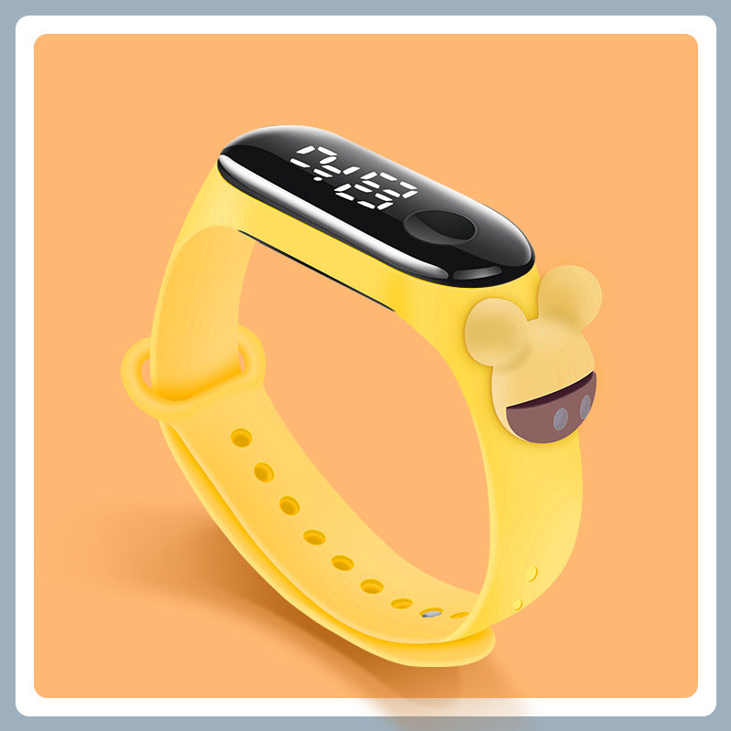 Electronic Bracelet Sports Watch For Girls LED Touch Waterproof Kids Watch With Mickey  Spiderman S 10