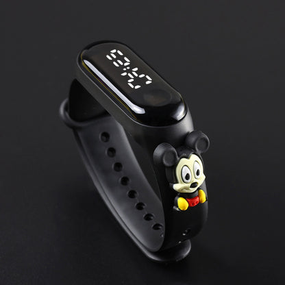 Electronic Bracelet Sports Watch For Girls LED Touch Waterproof Kids Watch With Mickey  Spiderman S 16