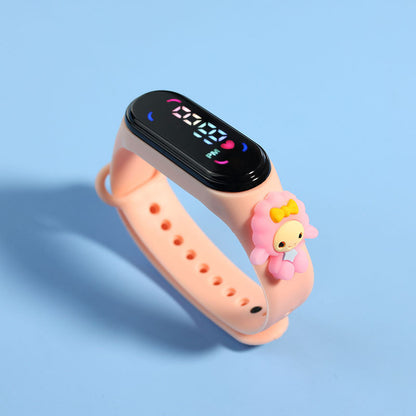 Electronic Bracelet Sports Watch For Girls LED Touch Waterproof Kids Watch With Mickey  Spiderman S 17