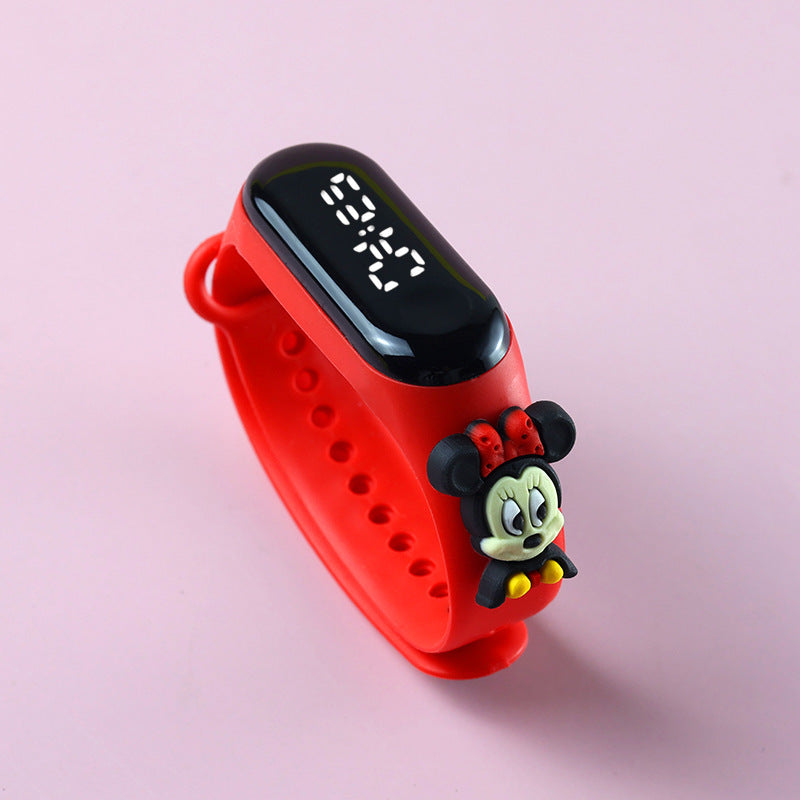 Electronic Bracelet Sports Watch For Girls LED Touch Waterproof Kids Watch With Mickey  Spiderman S 18