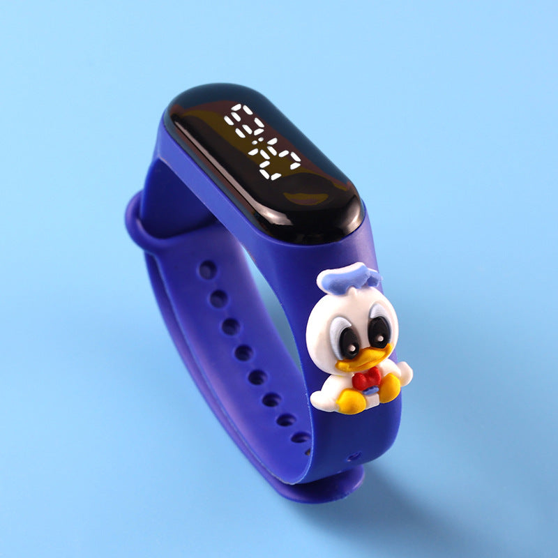Electronic Bracelet Sports Watch For Girls LED Touch Waterproof Kids Watch With Mickey  Spiderman S 20