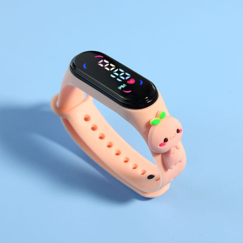 Electronic Bracelet Sports Watch For Girls LED Touch Waterproof Kids Watch With Mickey  Spiderman S 22