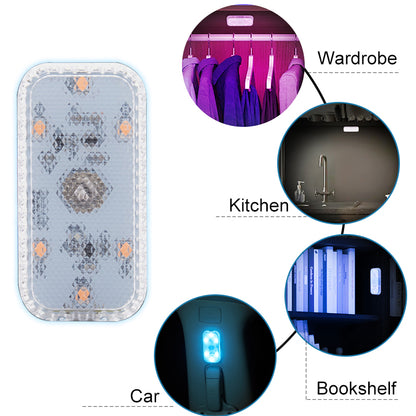 Wireless LED Touch Light For Car Interior  Mini Reading Lamp For Roof Door Footwell  Trunk 4