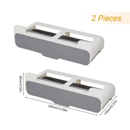 SelfAdhesive WallMounted Spice Rack For Kitchen Storage UnderShelf Organizer 8