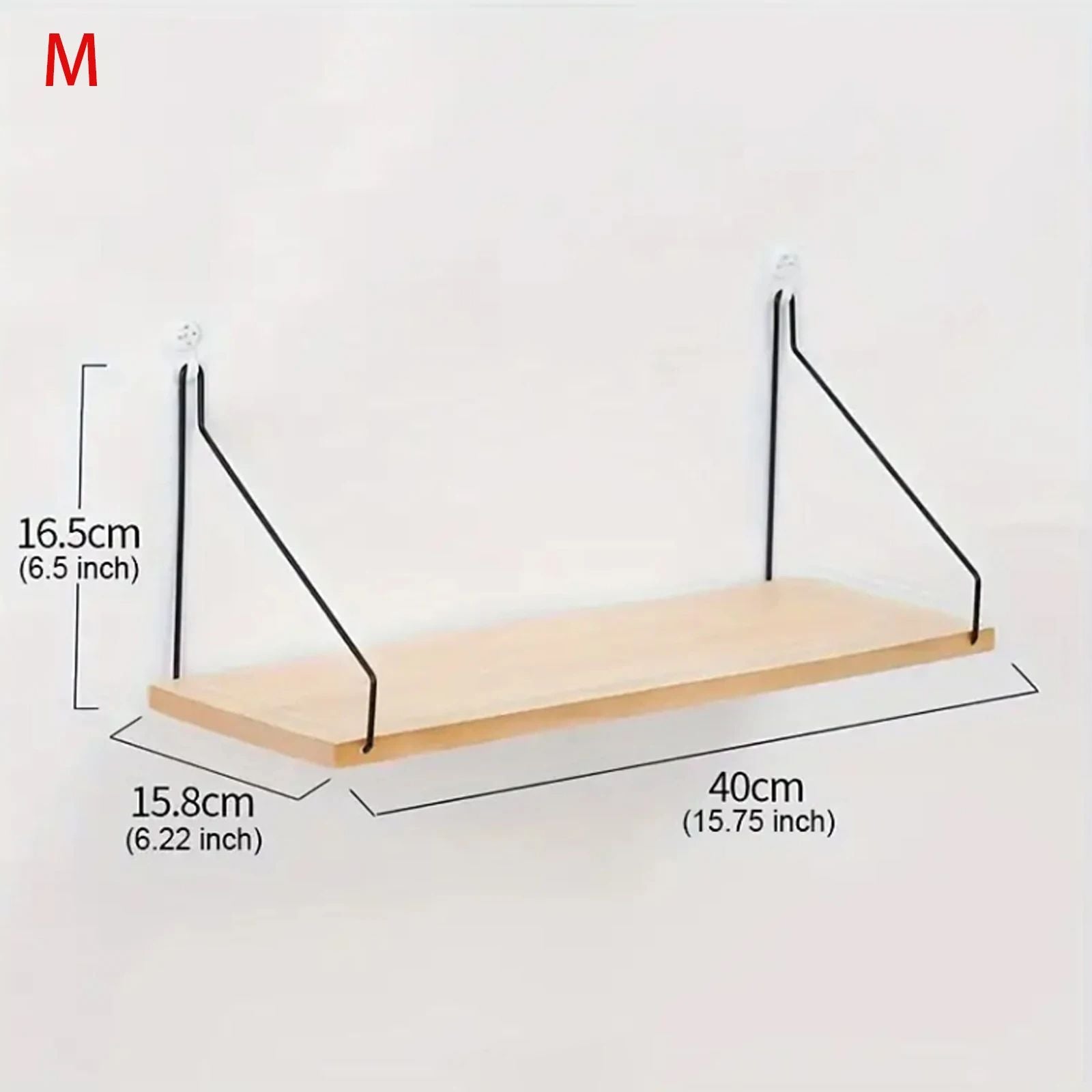 Rustic Floating Wall Shelf Hanging Wood Shelf For Farmhouse Decor 4