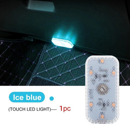 Wireless LED Touch Light For Car Interior  Mini Reading Lamp For Roof Door Footwell  Trunk 8