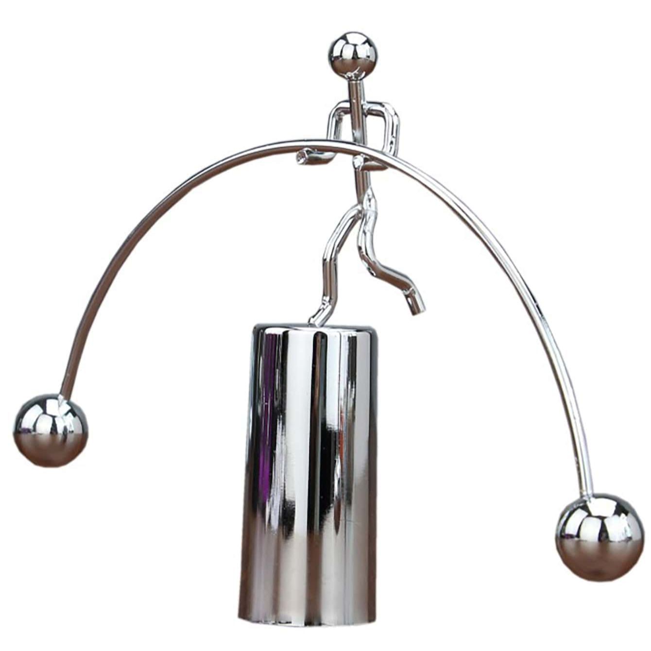 Creative Balance Ball Swing Small Iron Man Weightlifting Tumbler Fun Desk Decoration  Gift 2