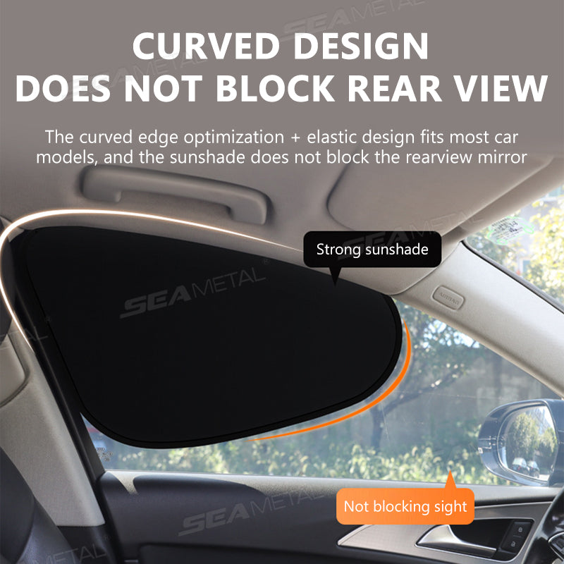 4-Layer Sun Shade Cover, Car Side Window Electrostatic Curtains for UV & Heat Protection
