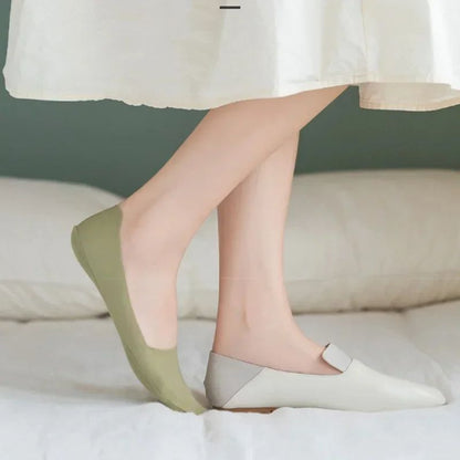 Summer Thin Cotton Women Socks Breathable NonSlip Invisible Lowcut Design For Summer Comfort 3