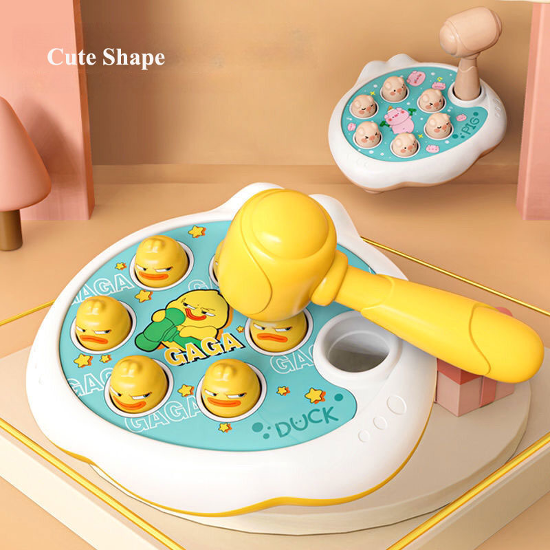 Montessori Baby Learning Toy Duck Frog Pig Educational Puzzle Toy With Hammer For Toddlers 1224 Mon 1