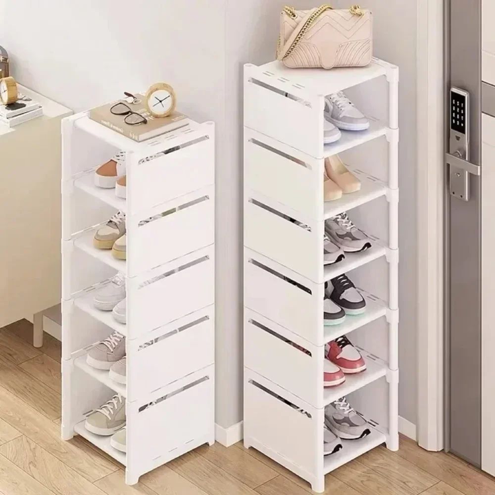 Adjustable Stackable Shoe Rack Multi Layer Space Saving Corner Shelf 2