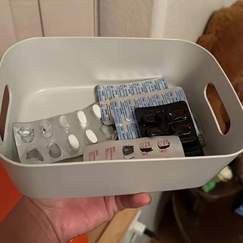MultiFunction Desktop Storage Basket Plastic Cosmetic Storage Box For Home Office Kitchen  Bedroom  2
